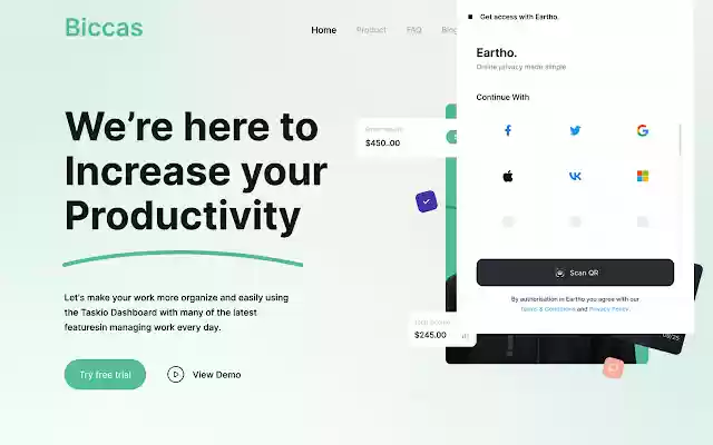 Eartho  from Chrome web store to be run with OffiDocs Chromium online