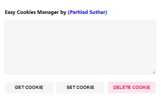 Easy Cookies Manager  from Chrome web store to be run with OffiDocs Chromium online