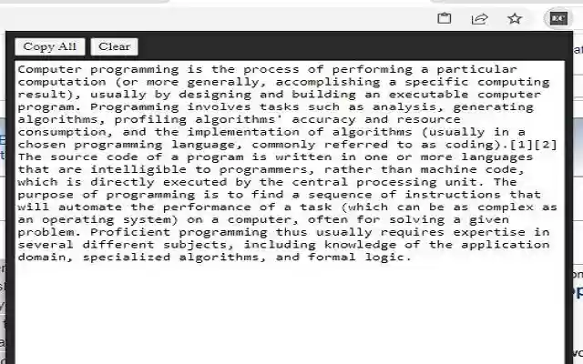 EasyCopy  from Chrome web store to be run with OffiDocs Chromium online