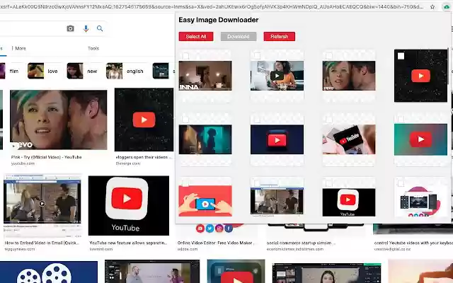 Easy Image Downloader  from Chrome web store to be run with OffiDocs Chromium online