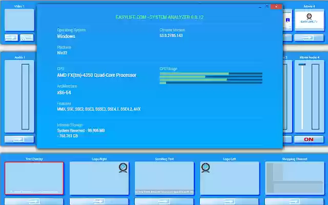 Easylife.com System Analyzer  from Chrome web store to be run with OffiDocs Chromium online