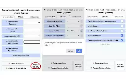 Easy notification fly drones in populated areas (Spain) from Chrome web store to be run with OffiDocs Chromium online Easy notification fly drones in populated areas (Spain) from Chrome web store to be run with OffiDocs Chromium online