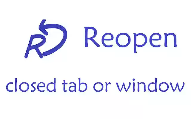 Easy Reopen Tab or Window  from Chrome web store to be run with OffiDocs Chromium online