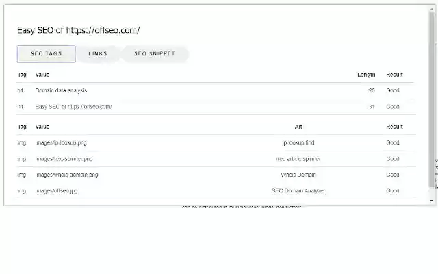 Easy SEO  from Chrome web store to be run with OffiDocs Chromium online