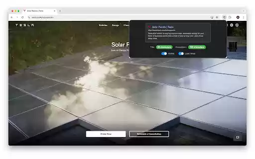 Easy SERP Preview  from Chrome web store to be run with OffiDocs Chromium online