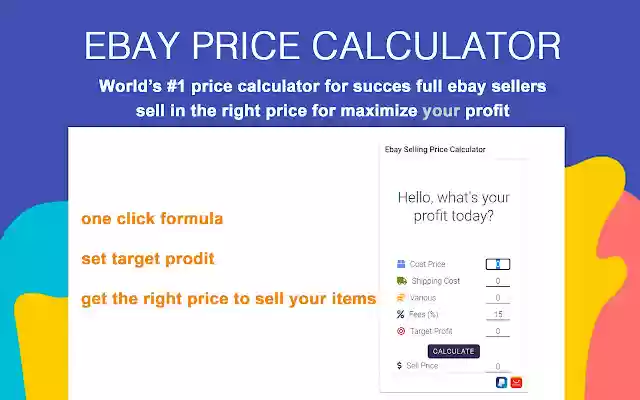 ebay dropship selling target profit formula  from Chrome web store to be run with OffiDocs Chromium online