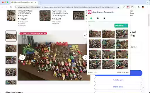 eBay Image Downloader  from Chrome web store to be run with OffiDocs Chromium online