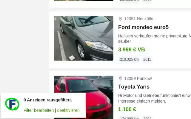 eBay Kleinanzeigen Filter from Chrome web store to be run with OffiDocs Chromium online eBay Kleinanzeigen Filter from Chrome web store to be run with OffiDocs Chromium online
