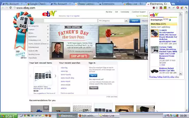 eBay Live  from Chrome web store to be run with OffiDocs Chromium online
