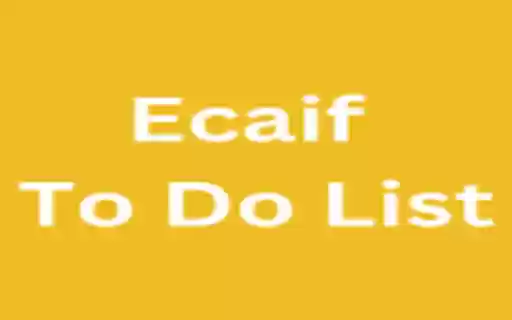 Ecaif To Do List  from Chrome web store to be run with OffiDocs Chromium online