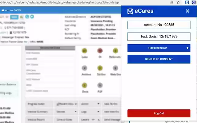 eCaresConnect aus dem Chrome Web Store kann mit OffiDocs Chromium online ausgeführt werden