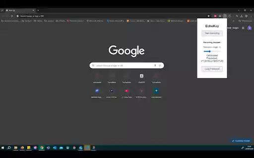 EchoKey  from Chrome web store to be run with OffiDocs Chromium online