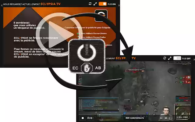 Eclypsia 3AB  from Chrome web store to be run with OffiDocs Chromium online