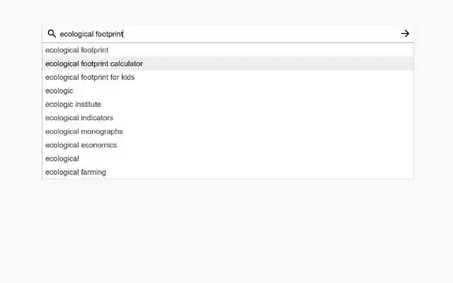 Eco Search  from Chrome web store to be run with OffiDocs Chromium online