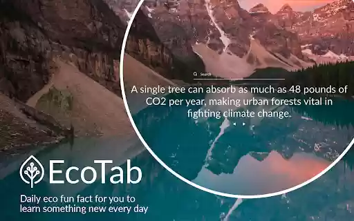 EcoTab: Your Daily Green Guide  from Chrome web store to be run with OffiDocs Chromium online