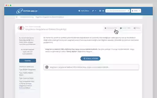 e Devlet Favoriler  from Chrome web store to be run with OffiDocs Chromium online