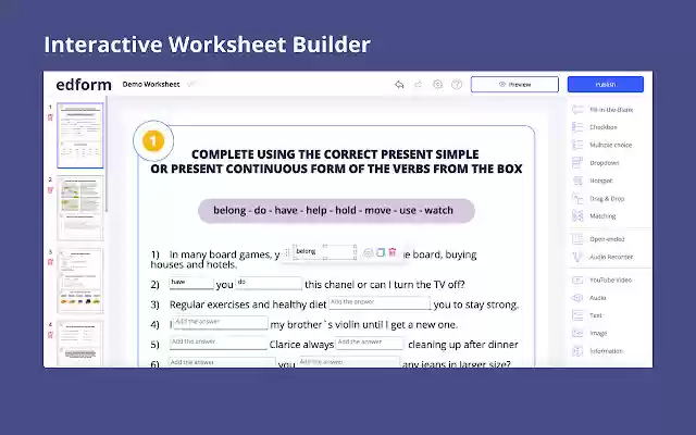 Edform for Teachers  from Chrome web store to be run with OffiDocs Chromium online