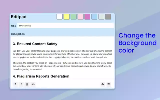 Editpad  from Chrome web store to be run with OffiDocs Chromium online