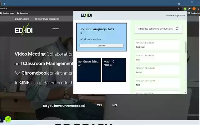 Edvidi Student 2021 for Google Classroom  from Chrome web store to be run with OffiDocs Chromium online