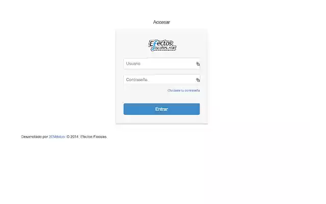 Efectos Fiscales App  from Chrome web store to be run with OffiDocs Chromium online