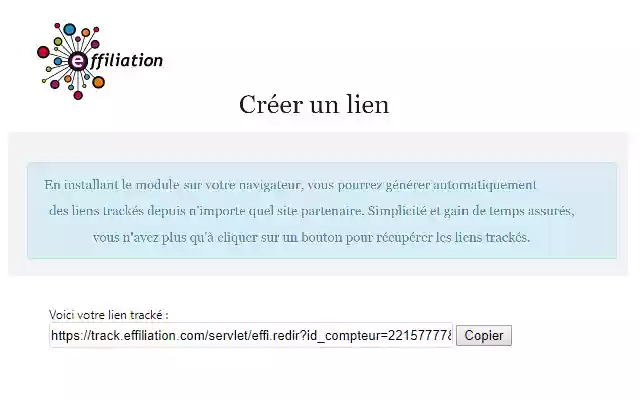 Effiliation from Chrome web store to be run with OffiDocs Chromium online Effiliation from Chrome web store to be run with OffiDocs Chromium online