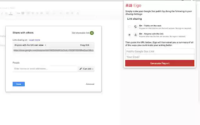 Eigo: Proofread Anything In Seconds  from Chrome web store to be run with OffiDocs Chromium online