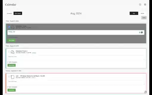 eLearning Assignment Tracker  from Chrome web store to be run with OffiDocs Chromium online