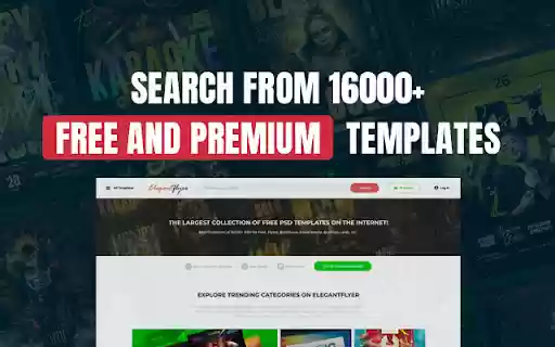 Elegantflyer Free PSD Flyer Templates  from Chrome web store to be run with OffiDocs Chromium online
