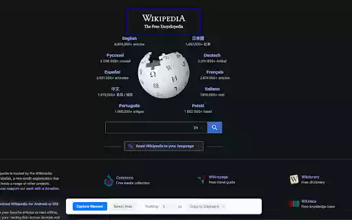 ElementSnip  from Chrome web store to be run with OffiDocs Chromium online