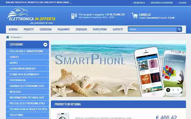 Elettronica In Offerta app  from Chrome web store to be run with OffiDocs Chromium online