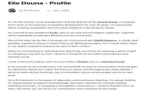 Elie Douna  from Chrome web store to be run with OffiDocs Chromium online