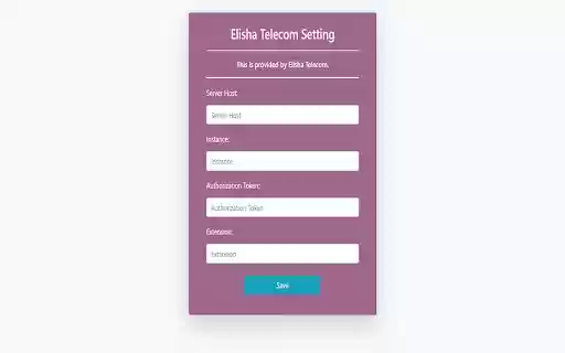 Elisha Telecom Extension (HubSpot)  from Chrome web store to be run with OffiDocs Chromium online