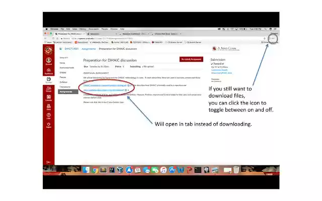 ELMS Download Blocker  from Chrome web store to be run with OffiDocs Chromium online