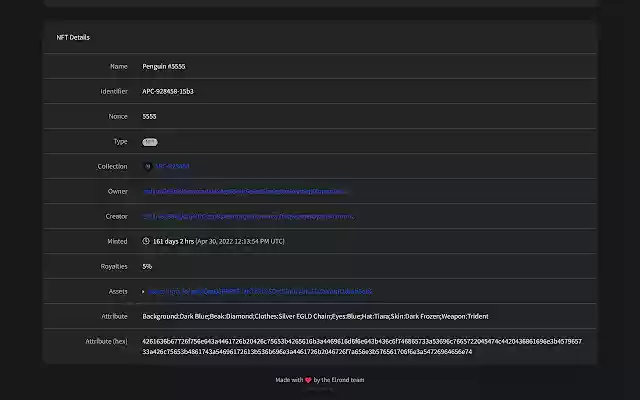 Elrond Explorer Enhanced  from Chrome web store to be run with OffiDocs Chromium online
