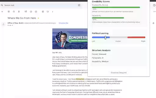 Email Bias Analyzer  from Chrome web store to be run with OffiDocs Chromium online