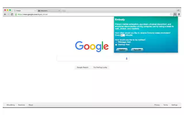 Embody  from Chrome web store to be run with OffiDocs Chromium online