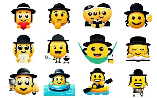emojewish אימוגי יהודי  from Chrome web store to be run with OffiDocs Chromium online