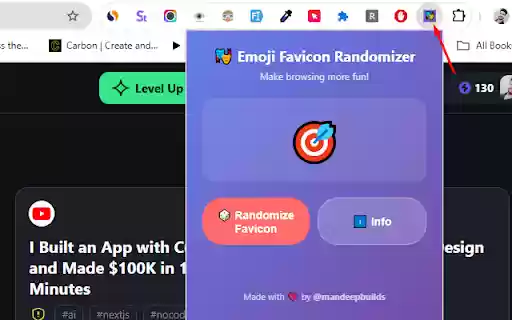 Emoji Favicon Randomizer  from Chrome web store to be run with OffiDocs Chromium online