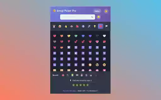 Emoji Picker Pro  from Chrome web store to be run with OffiDocs Chromium online