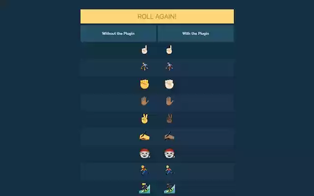 Emoji Skin Tone Randomizer ຈາກຮ້ານເວັບ Chrome ທີ່ຈະດໍາເນີນການກັບ OffiDocs Chromium ອອນໄລນ໌