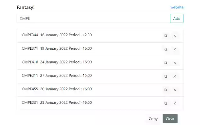 EMU Exam List from Chrome web store to be run with OffiDocs Chromium online EMU Exam List from Chrome web store to be run with OffiDocs Chromium online