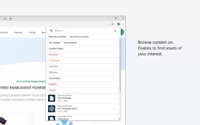 Enablix for Chrome  from Chrome web store to be run with OffiDocs Chromium online