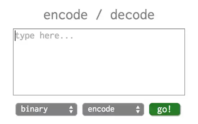 EncodeDecode  from Chrome web store to be run with OffiDocs Chromium online