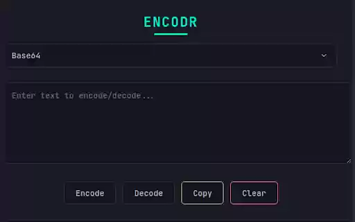 Encodr  from Chrome web store to be run with OffiDocs Chromium online
