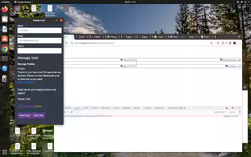 Engage Local  from Chrome web store to be run with OffiDocs Chromium online