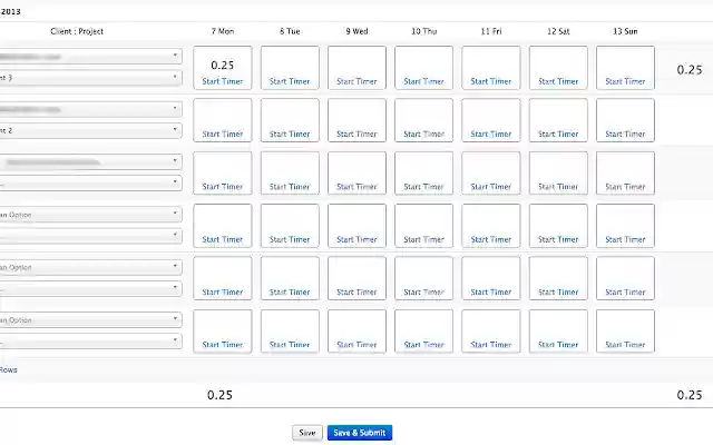 Enhanced OpenAir Timesheets  from Chrome web store to be run with OffiDocs Chromium online