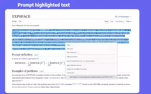 Enigma, ChatGPT Sidebar  from Chrome web store to be run with OffiDocs Chromium online