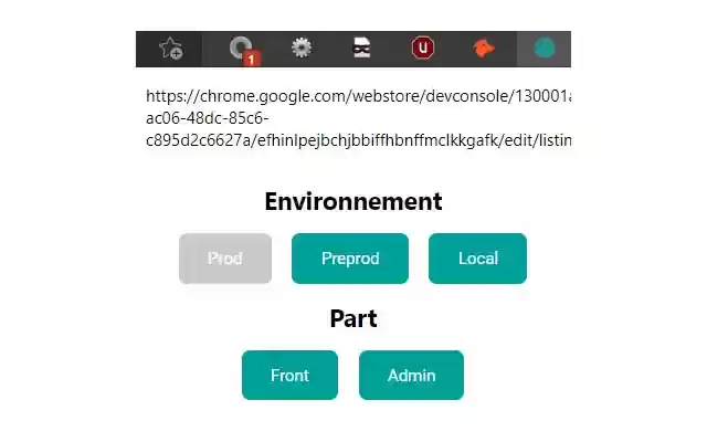 Chrome 网上商店的 ENV Switcher 将与 OffiDocs Chromium 在线运行