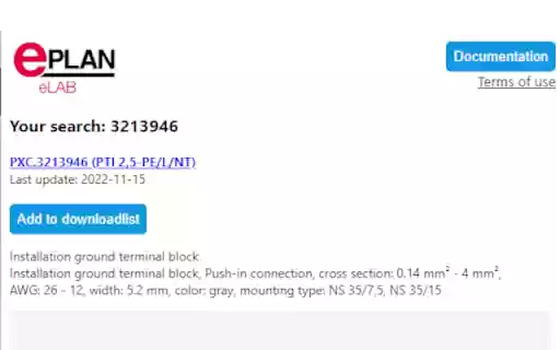 EPLAN Data Portal Extended search  from Chrome web store to be run with OffiDocs Chromium online