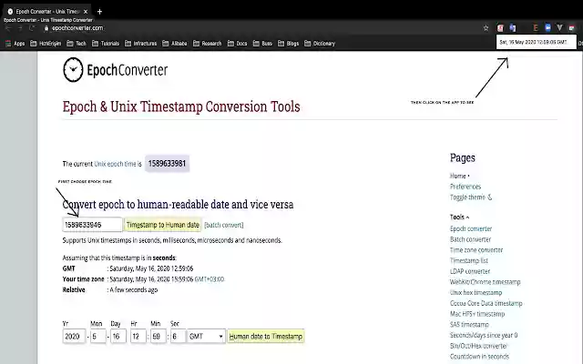 Epochee  from Chrome web store to be run with OffiDocs Chromium online